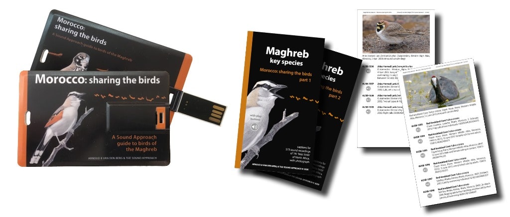 The USB and ‘Maghreb key species’ booklet accompanying the book.